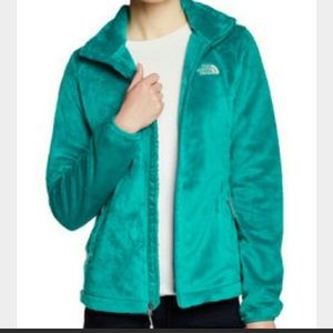 NorthFace fleece jacket in green!